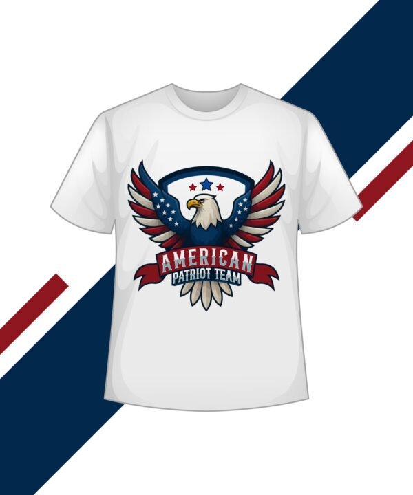 American Patriot Team Eagle Graphic T-Shirt – Unisex Patriotic USA Tee